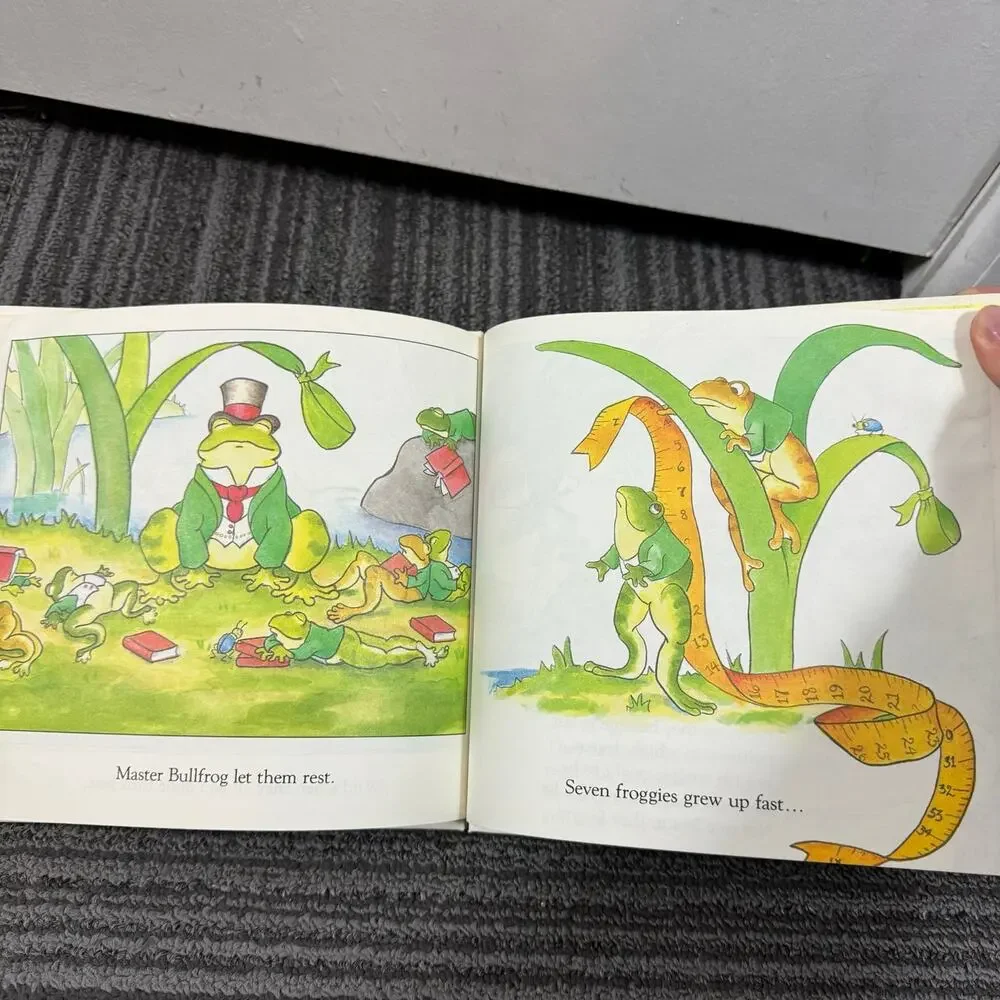 Seven Froggies Went to School  by Kate Duke hardcover children’s book
